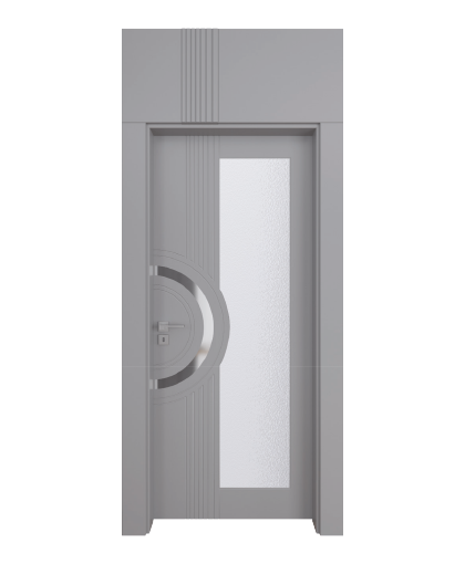 BY-6003V Porte intérieure Laqué Vitrée